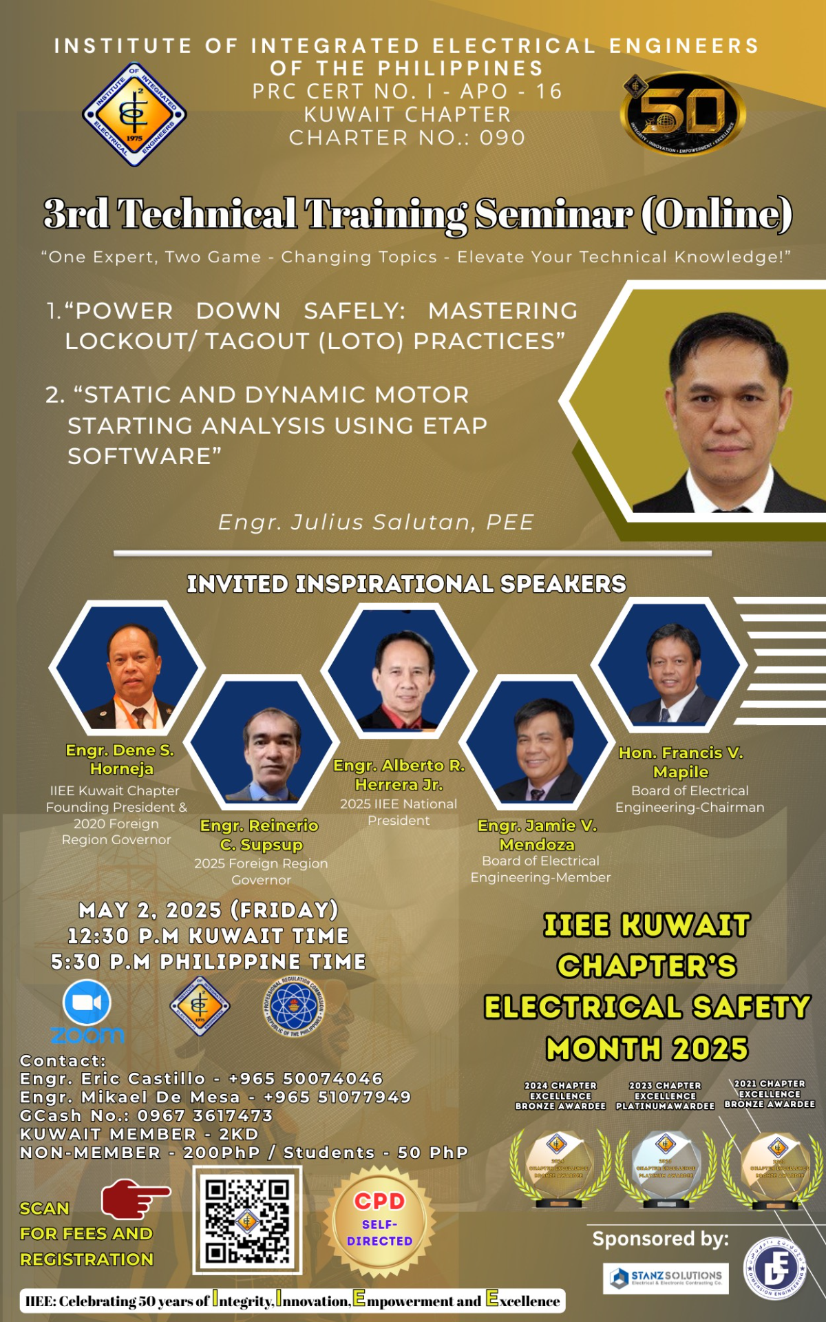 3rd Technical Webinar : Electrical Safety Month Alert :: Home | IIEE-KUWAIT